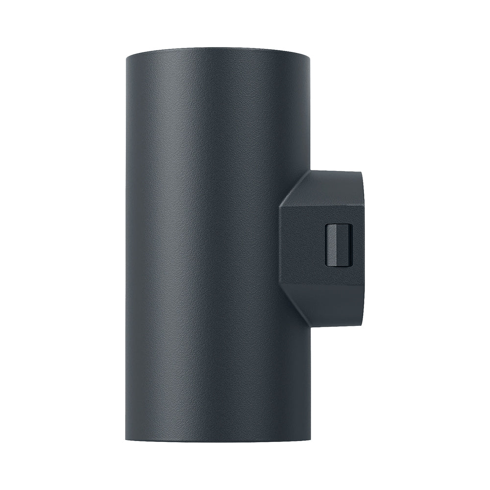 Aplique de pared LED Braytron 2x9W CCT 3 en 1 1780 lúmenes Gris IP65 IK08 iluminación exterior