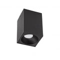 LED ceiling spotlight - Cube Matte Black 95x95x138 mm - Excl. LED Spot