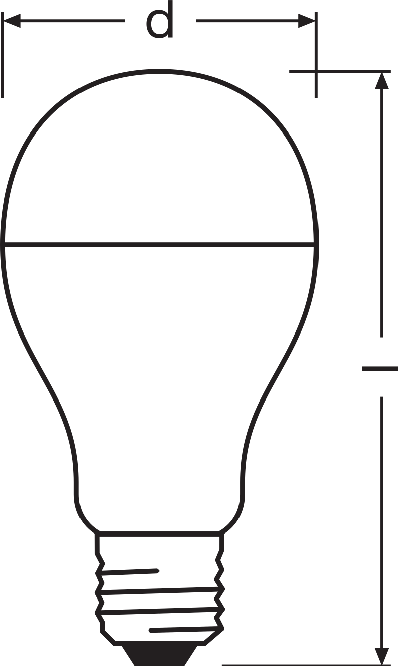 Bombilla LED E27 clásica 19W 827 blanco muy cálido 2452 lúmenes reemplaza 150W