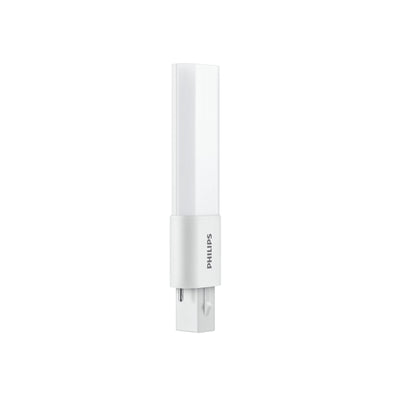 Bombilla Philips CorePro LED PL-S 3.5W 3000K G23 con 360 lúmenes y ángulo de haz de 120 grados