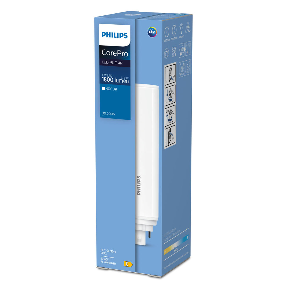 Philips CorePro LED PLT HF 18.5W bulb with 4000K cool white light