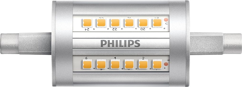 Philips CorePro LEDlinear R7S 78mm 7.5W 950 lúmenes 3000K lámpara LED no regulable blanco cálido