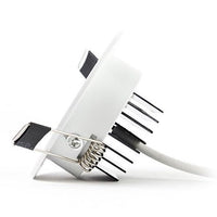 Foco empotrado LED regulable de 3W con luz blanca de 4000K, reemplaza 25W, inclinable
