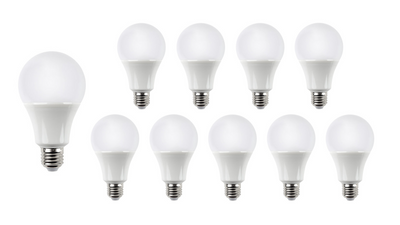 Spectrum E27 LED lamp A60 10.5W 1521 lumens 3000K 220-240V IP20 CRI 80 Philips chip pack of 10