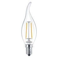 Bombilla Philips CorePro LED vela E14 filamento 250 lúmenes 2700K no regulable acabado claro