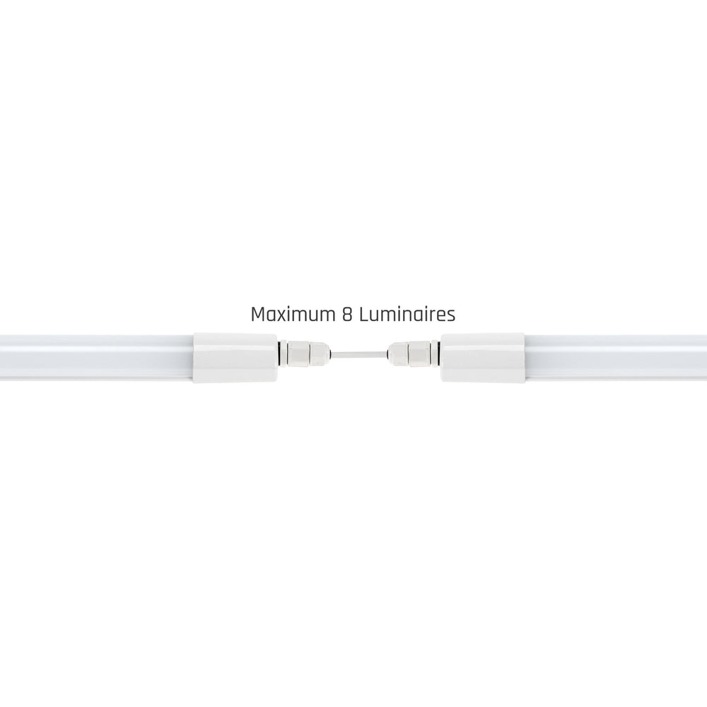 Luminaria LED Spectrum 150cm 45W 4000K IP65 5150 lúmenes montaje en techo o suspendido Blanco