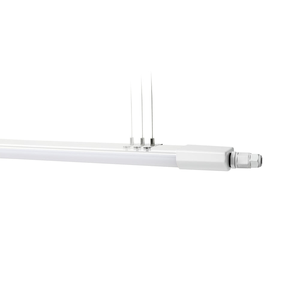 Luminaria LED Spectrum 150cm 45W 4000K IP65 5150 lúmenes montaje en techo o suspendido Blanco