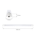 Luminaria LED Spectrum 150cm 45W 4000K IP65 5150 lúmenes montaje en techo o suspendido Blanco