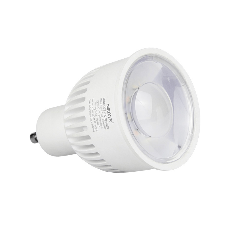 Foco LED GU10 6W 550 lúmenes RGB+CCT MIBOXER luz regulable