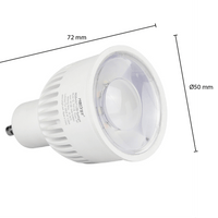 Foco LED GU10 6W 550 lúmenes RGB+CCT MIBOXER luz regulable