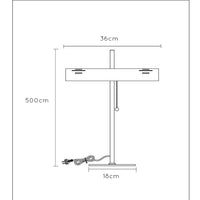Lámpara de mesa Lucide Glendale, casquillo 2xE27, compatible con LED, Negra con detalles en oro mate, IP20, CE RoHS