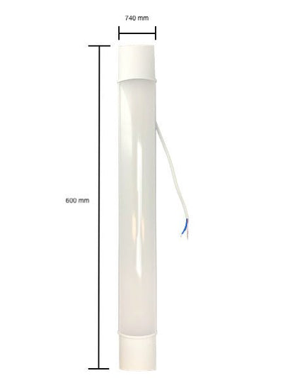 Batten LED Spectrum 60cm 18W armadura para iluminación ambiental blanca cálida