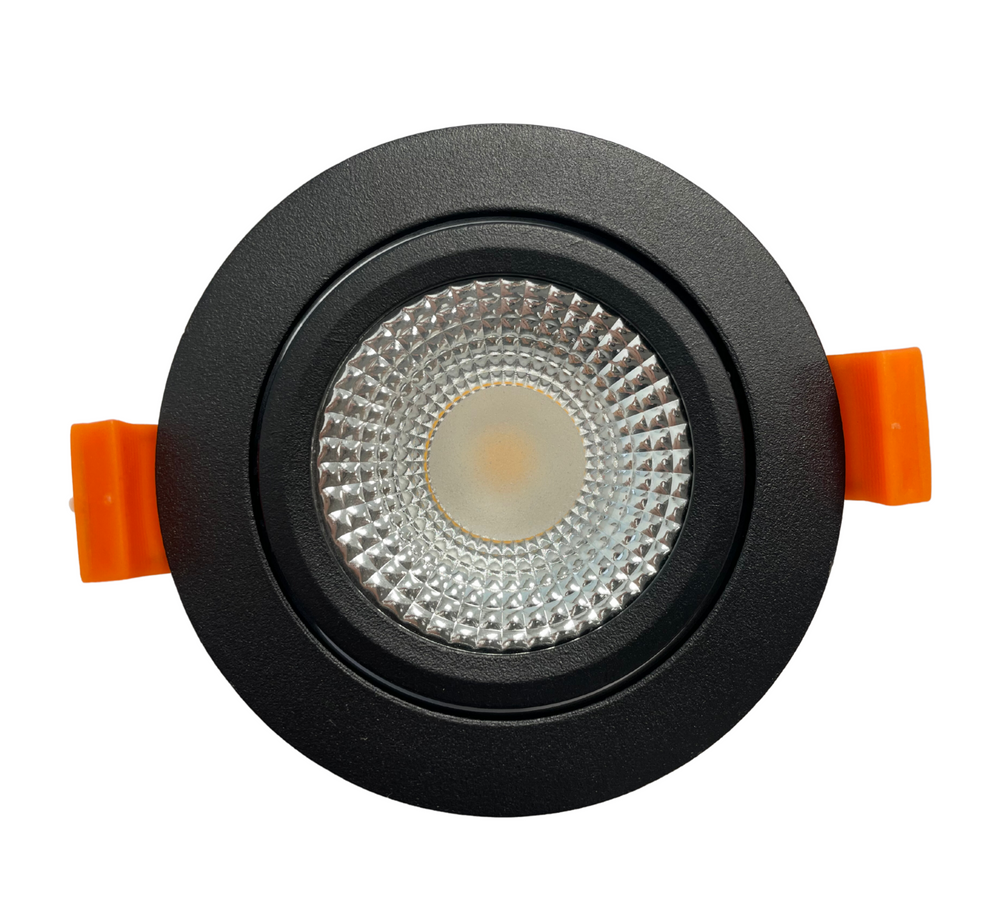 Foco empotrable LED LCB Negro 10.5W 3000K IP20 220-240V sin parpadeo CE RoHS garantía 5 años