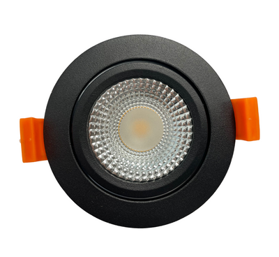 Foco empotrable LED LCB Negro 10.5W 3000K IP20 220-240V sin parpadeo CE RoHS garantía 5 años