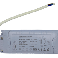 Controlador LED regulable Lcb para panel LED de 36W/40W, 30-42V 1000mA, IP20, corte de fase triac