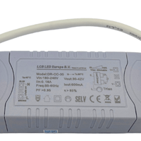 Controlador LED regulable corte de fase triac 27-42V para panel LED de 25W