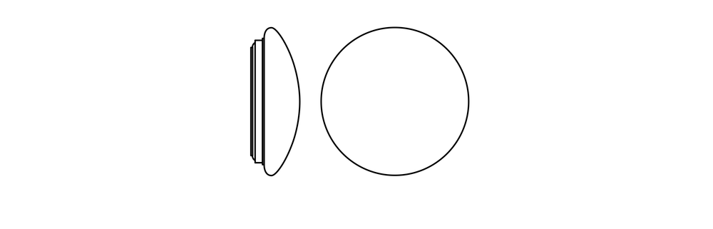 Plafón LED Circular Superficie Ø400 Blanco 24W 1920 lúmenes 3000K IP44 para iluminación interior y exterior