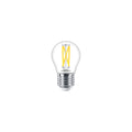 Philips MAS LEDLuster 2.5W E27 P45 Bombilla de vidrio transparente, 2200K-2700K Efecto Luz Cálida, 340 lúmenes, CRI 90, Regulable