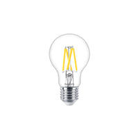Philips MAS LEDBulb 3.4W E27 Warm Glow 2200K-2700K Vidrio Transparente A60 Regulable 470 lúmenes 90CRI