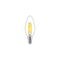 Philips Vela LED 3.4W E14 B35 Transparente Brillo Cálido 2200-2700K regulable 470 lúmenes 90CRI bombilla de vidrio