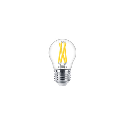 Bombilla LED regulable Philips MAS LEDLuster 3.5W E27 clara P45 2200-2700K 470 lúmenes 90CRI Warm Glow