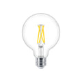 Bombilla LED Philips 5.9W E27 G93 Transparente regulable Warm Glow 2200K-2700K 806 lúmenes 90CRI 300°