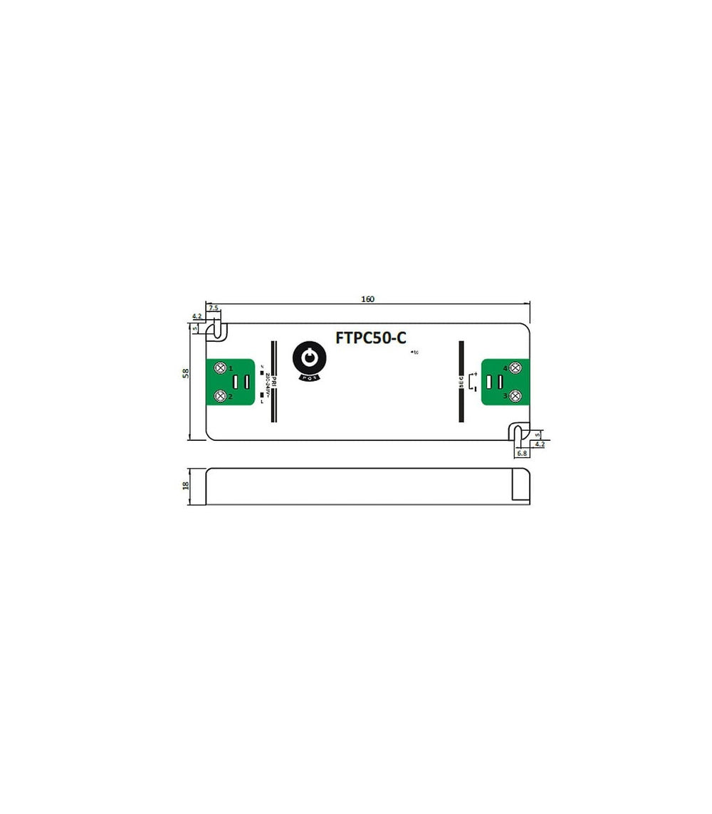 Adaptador de fuente de alimentación LED GLP 24V 50W 2.08A, controlador regulable para iluminación LED 24V, IP20 CE RoHS