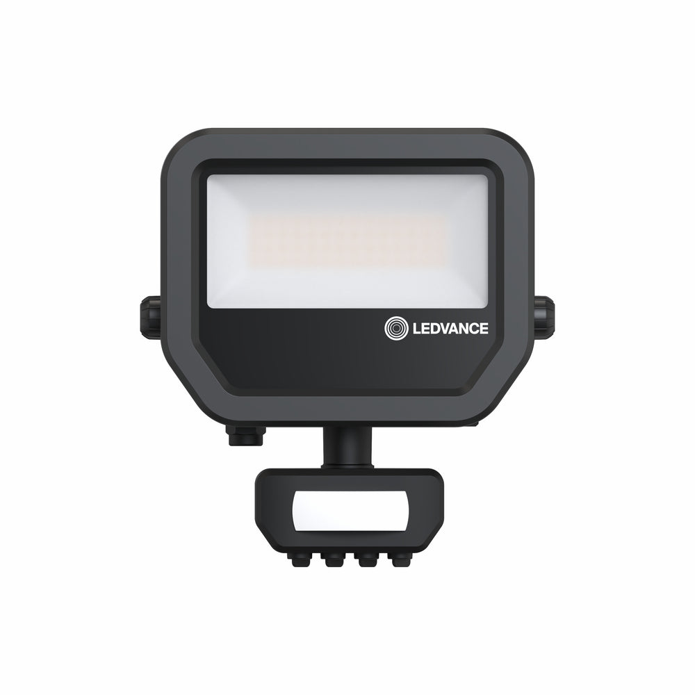 Proyector LED 17W 2200 lúmenes 3000K IP65 Negro con sensor de movimiento y luz