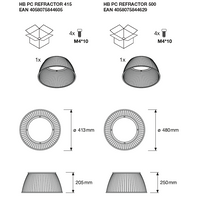 LED Highbay Gen 5 Aluminium Black 75W 4000K 13200 lumens IP66 1-10V dimmable 70D
