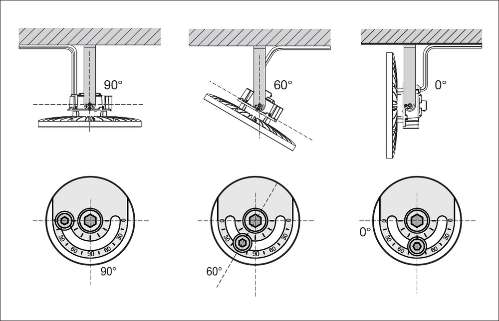 LED Highbay Gen 5 Black Aluminium 150W 4000K 26700 lumens IP66 1-10V dimmable 110D