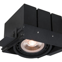 Lucide AR111 GU10 negro sin marco foco empotrado excl. bombilla LED