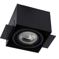 Lucide AR111 GU10 negro sin marco foco empotrado excl. bombilla LED
