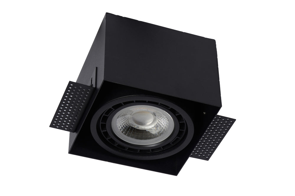 Lucide AR111 GU10 negro sin marco foco empotrado excl. bombilla LED