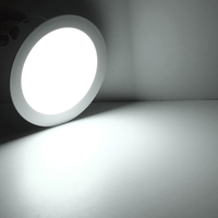 Plafón LED redondo Spectrum 18W reemplaza 105W, 3000K, 2200 lúmenes, IP20, CRI >80, ángulo de haz 110°