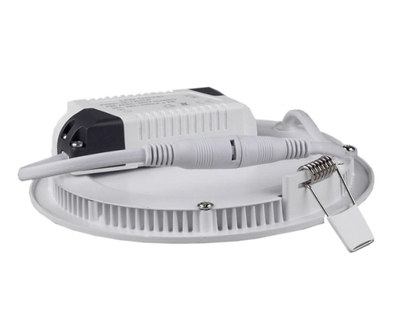 foco empotrable redondo de aluminio led lcb 3w reemplaza 25w luz blanca cálida 3000k