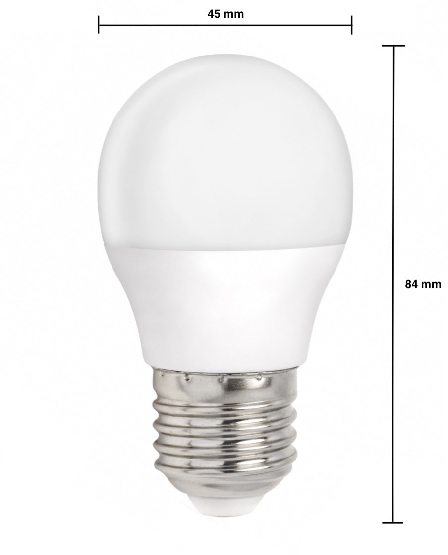Spectrum LED E27 bulb 1W replaces 10W 6000K cold white 90 lumens non dimmable 230V 270° beam