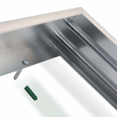 Panel LED LCB 60x30cm marco de aluminio plateado 5cm de altura