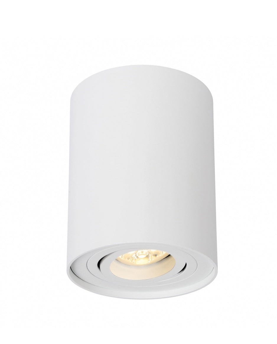 Foco de techo LED Spectrum CHLOE GU10, de superficie, Aluminio blanco, IP20, orientable, 250V