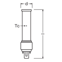 Lámpara LED PLC 7W 840 Blanco Frío G24D-2 2 pines, 230V, reemplaza CFL 18W, iluminación de bajo consumo para ti