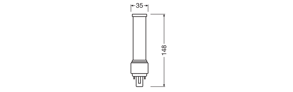 Lámpara LED PLC 7W 840 Blanco Frío G24D-2 2 pines, 230V, reemplaza CFL 18W, iluminación de bajo consumo para ti