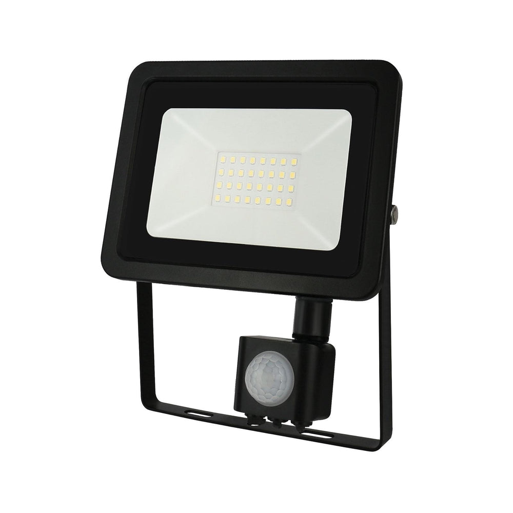 Proyector LED Spectrum con sensor PIR 30W 230V 3000K 2600 lúmenes IP44 Negro iluminación exterior