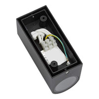 Aplique de pared LED para exterior Spectrum Up and Down Negro IP54 carcasa de aluminio GU10