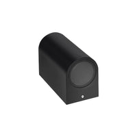 Aplique de pared LED para exterior Spectrum Up and Down Negro IP54 carcasa de aluminio GU10