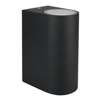 Aplique de pared LED para exterior Spectrum Up and Down Negro IP54 carcasa de aluminio GU10