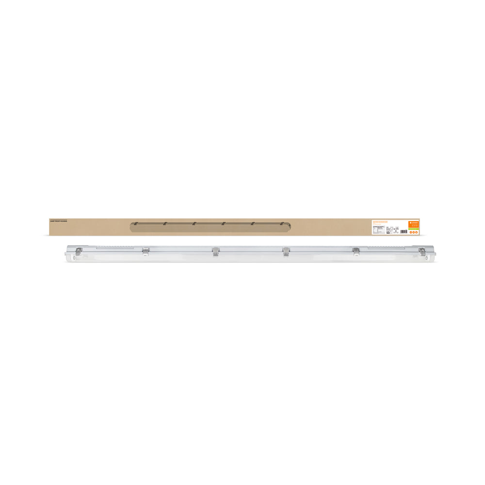 Canaleta de montaje LED impermeable, carcasa resistente a la humedad para tubo LED de 1x150cm, rendimiento duradero