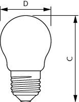 Bombilla LED regulable Philips MAS LEDLuster 3.5W E27 clara P45 2200-2700K 470 lúmenes 90CRI Warm Glow