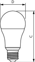Bombilla LED Philips CorePro A60 E27 13W 3000K 1521 lúmenes sin regulación eficiente en energía
