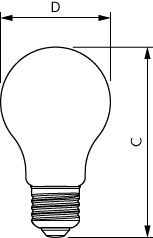 Bombilla LED Philips 5.9W E27 A60 Transparente 2700K Blanco Cálido 806 lúmenes regulable 90CRI 220-240V