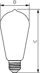 Philips MASTER Value Bombilla LED Decorativa E27 ST64 4W 1800K Vidrio Ámbar Regulable