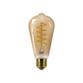 Philips MASTER Value Bombilla LED Decorativa E27 ST64 4W 1800K Vidrio Ámbar Regulable